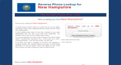 Desktop Screenshot of newhampshirephonelookup.com